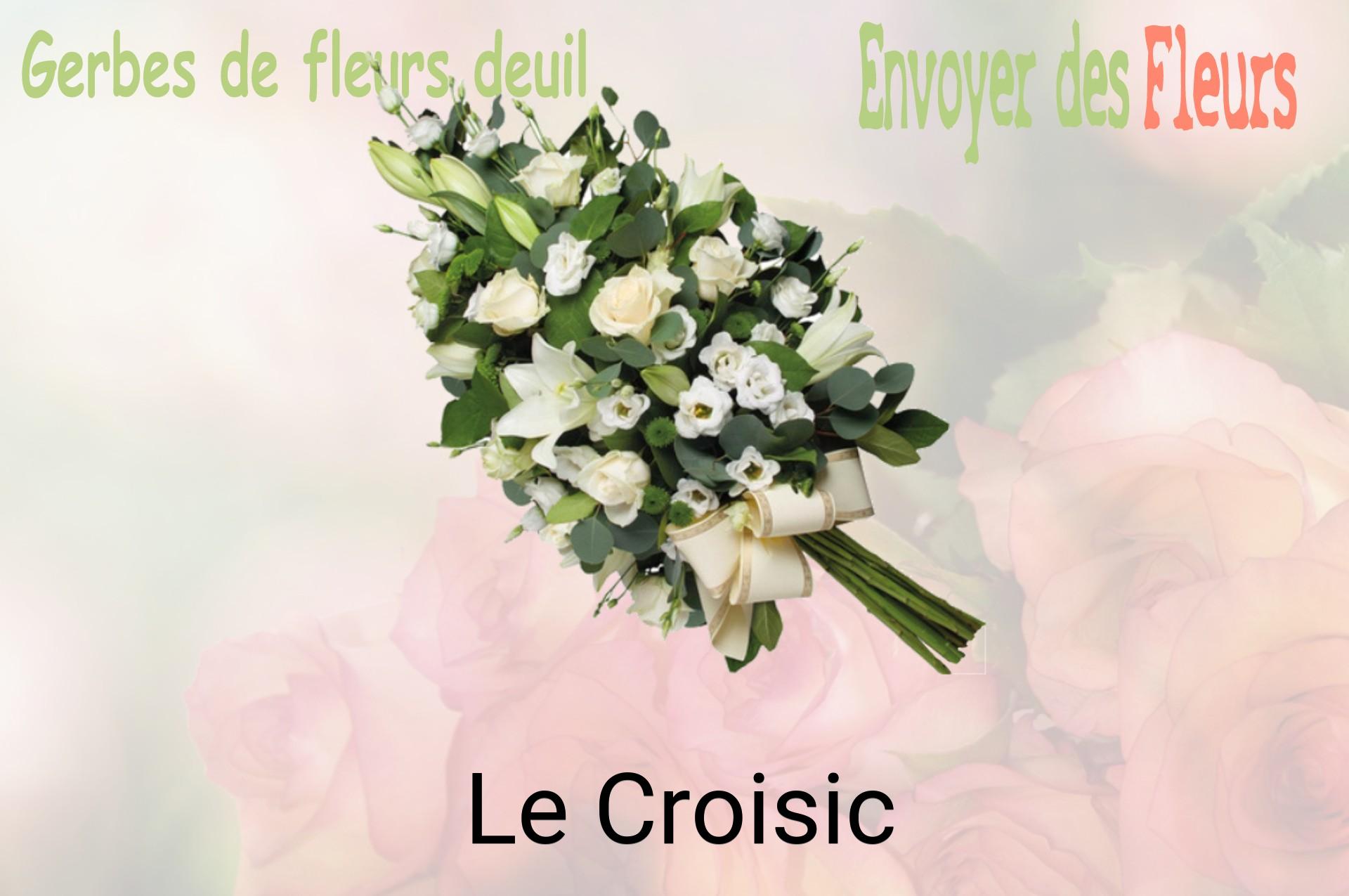 Gerbe de fleurs de deuil livrée à Le Croisic